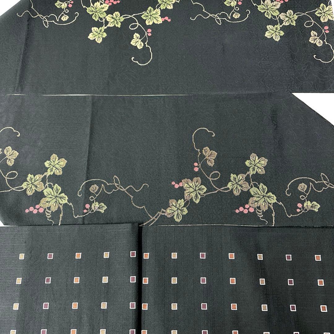 専用帯6050 ●高級 正絹 紅型 両面全通 リバーシブル 袋帯 松竹梅