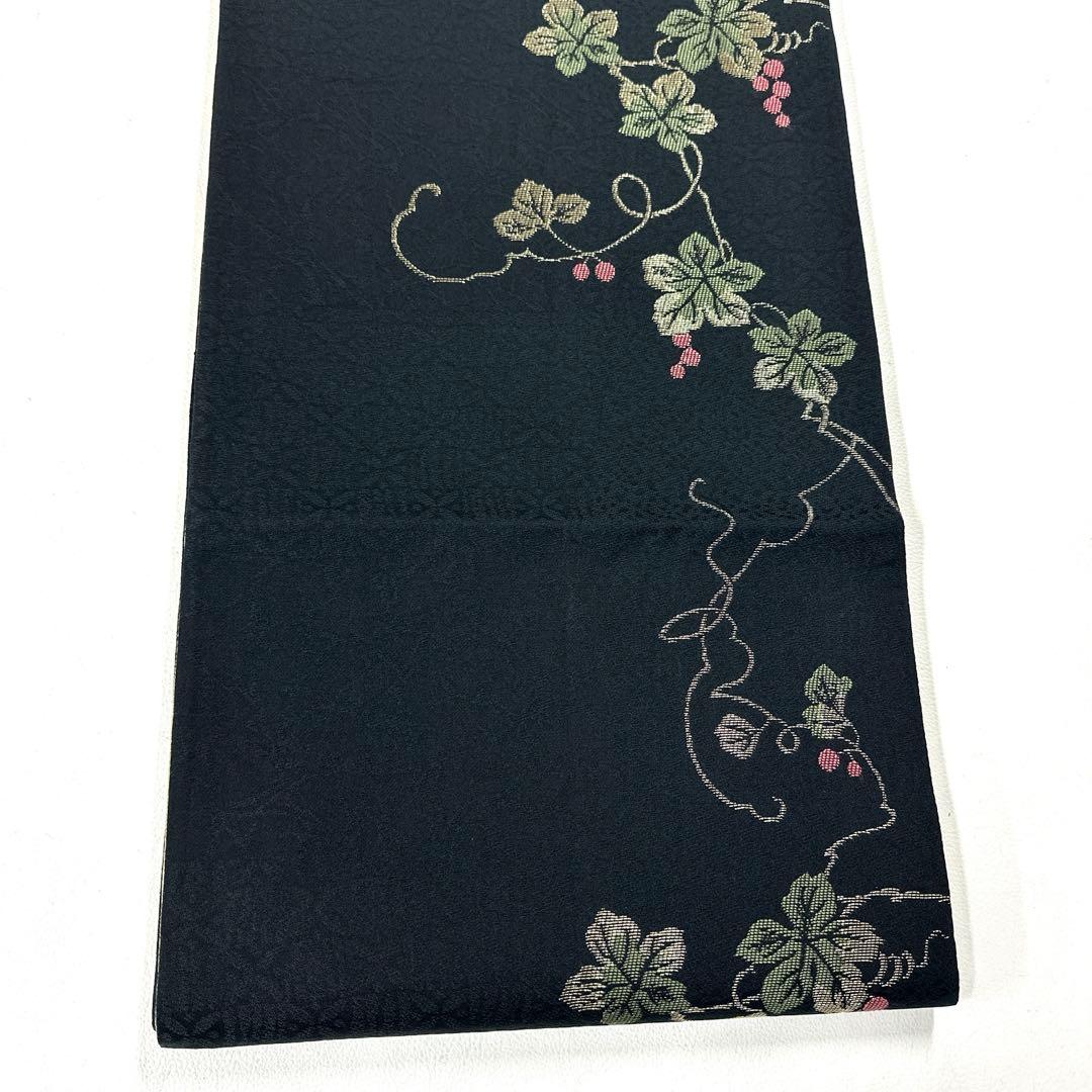 専用帯6050 ●高級 正絹 紅型 両面全通 リバーシブル 袋帯 松竹梅