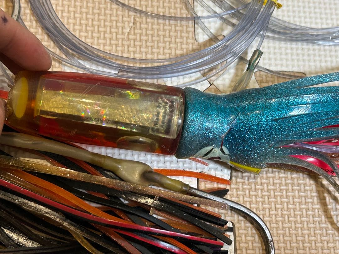 カジキマグロトローリングルアー【ラバー】13個セット