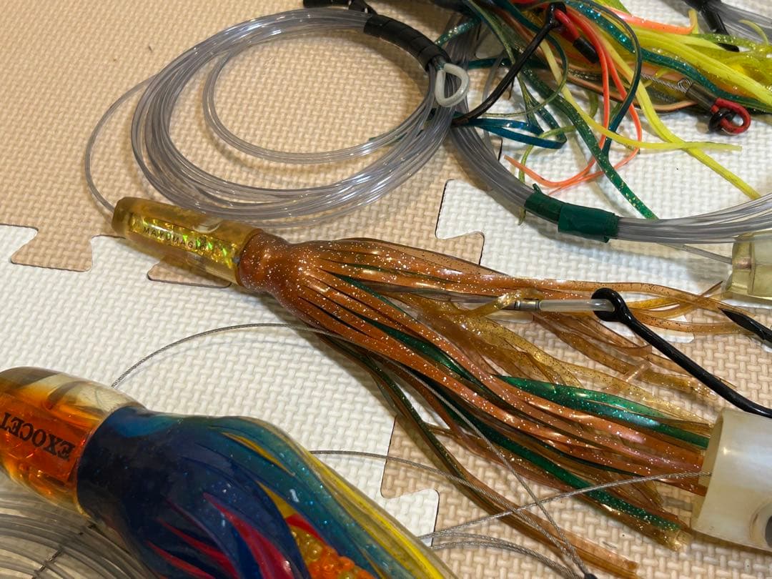 カジキマグロトローリングルアー【ラバー】13個セット