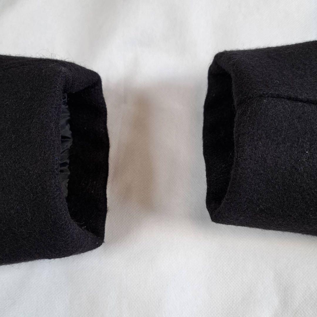 極美品 Schott ピーコート ウール USA製 厚手 36 サイズM BLK