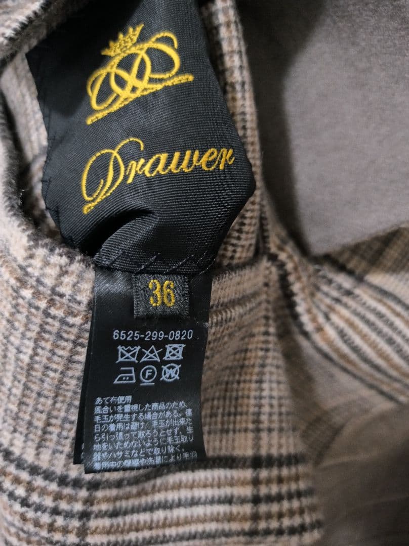 【18万】リバーシブル♡グレンチェックケヌキリバーシブルコート ポンチョ