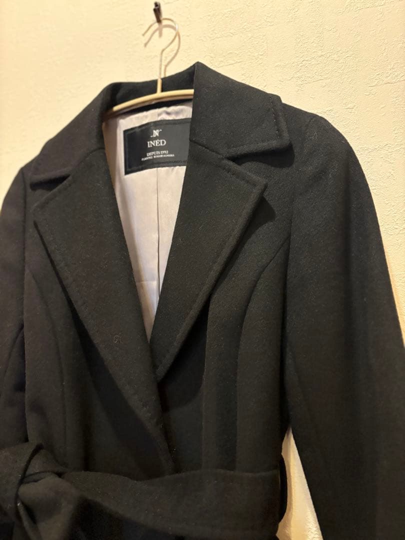 週末限定値下げ⭐︎美品⭐︎ INED イネド　カシミヤ100%コート参考上代13万円