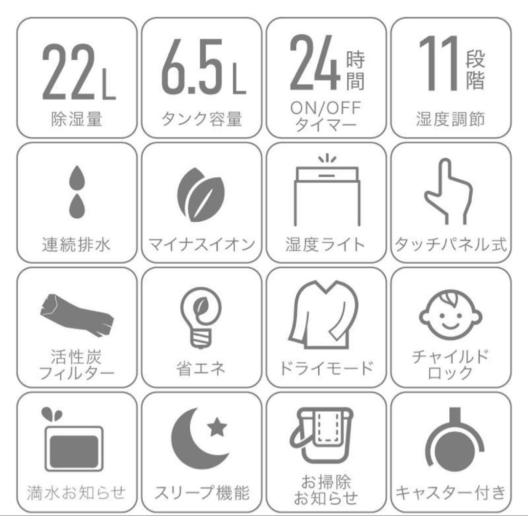 ライシン 除湿機 コンプレッサー 式 大容量 パワフル 衣類乾燥 静音