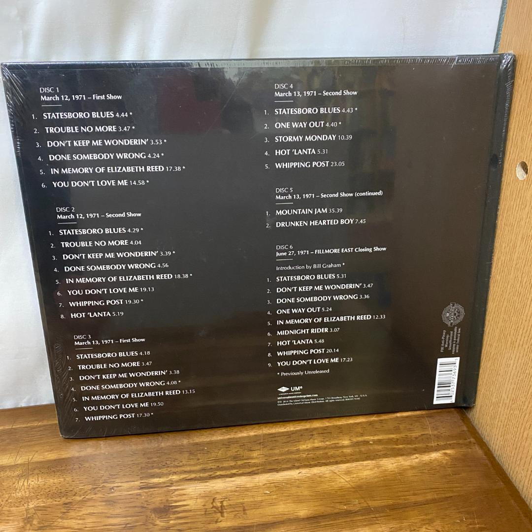 オールマン・ブラザーズ・バンド/The 1971 Fillmore East