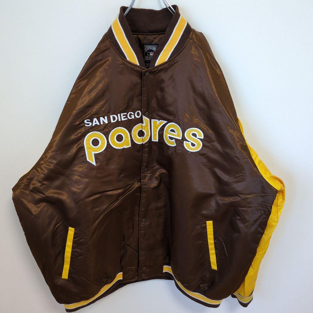 E130【US輸入】MLB　サンディエゴパドレス　スタジャン【メンズ3XL】