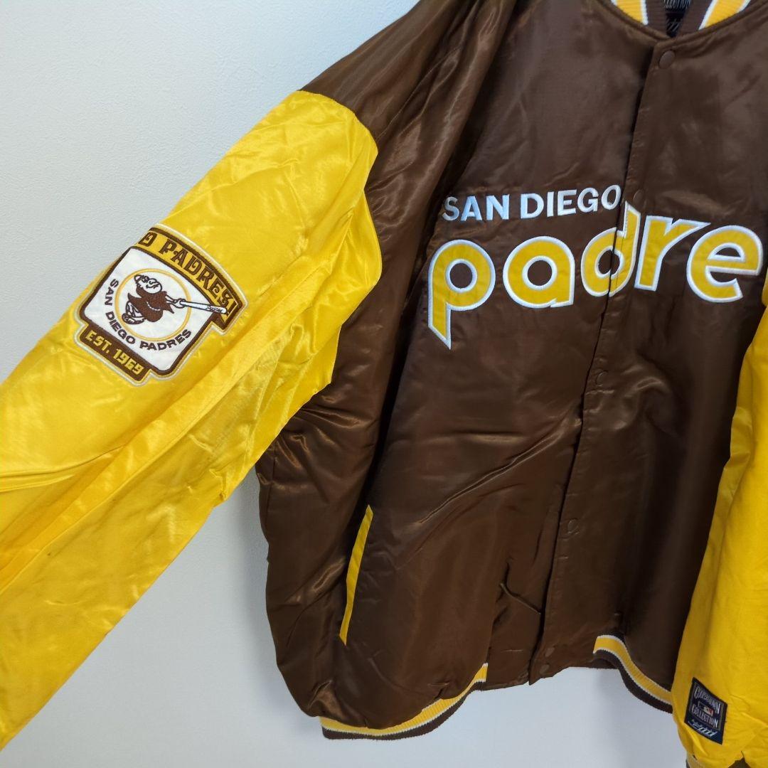 E130【US輸入】MLB　サンディエゴパドレス　スタジャン【メンズ3XL】