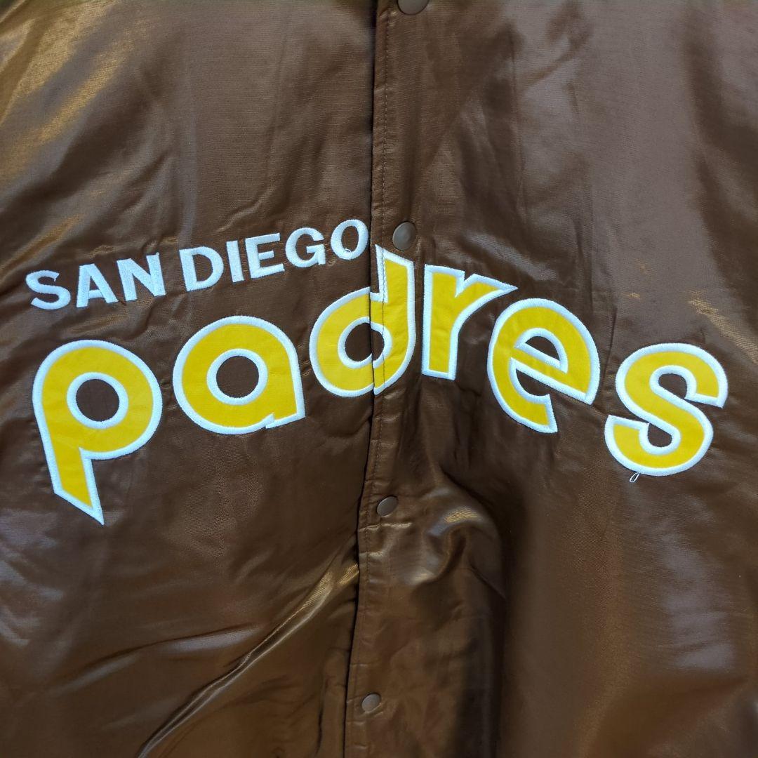 E130【US輸入】MLB　サンディエゴパドレス　スタジャン【メンズ3XL】