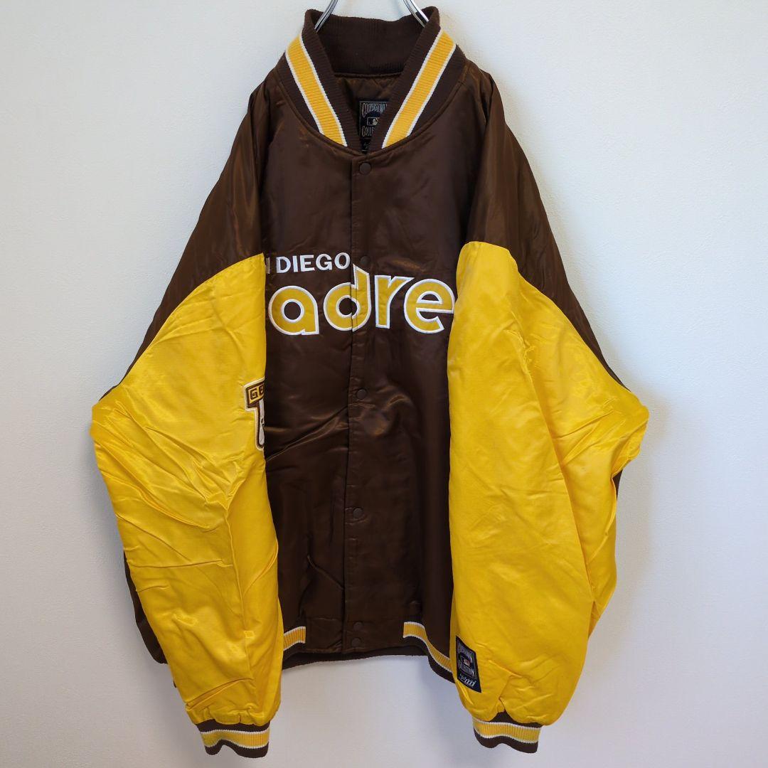 E130【US輸入】MLB　サンディエゴパドレス　スタジャン【メンズ3XL】