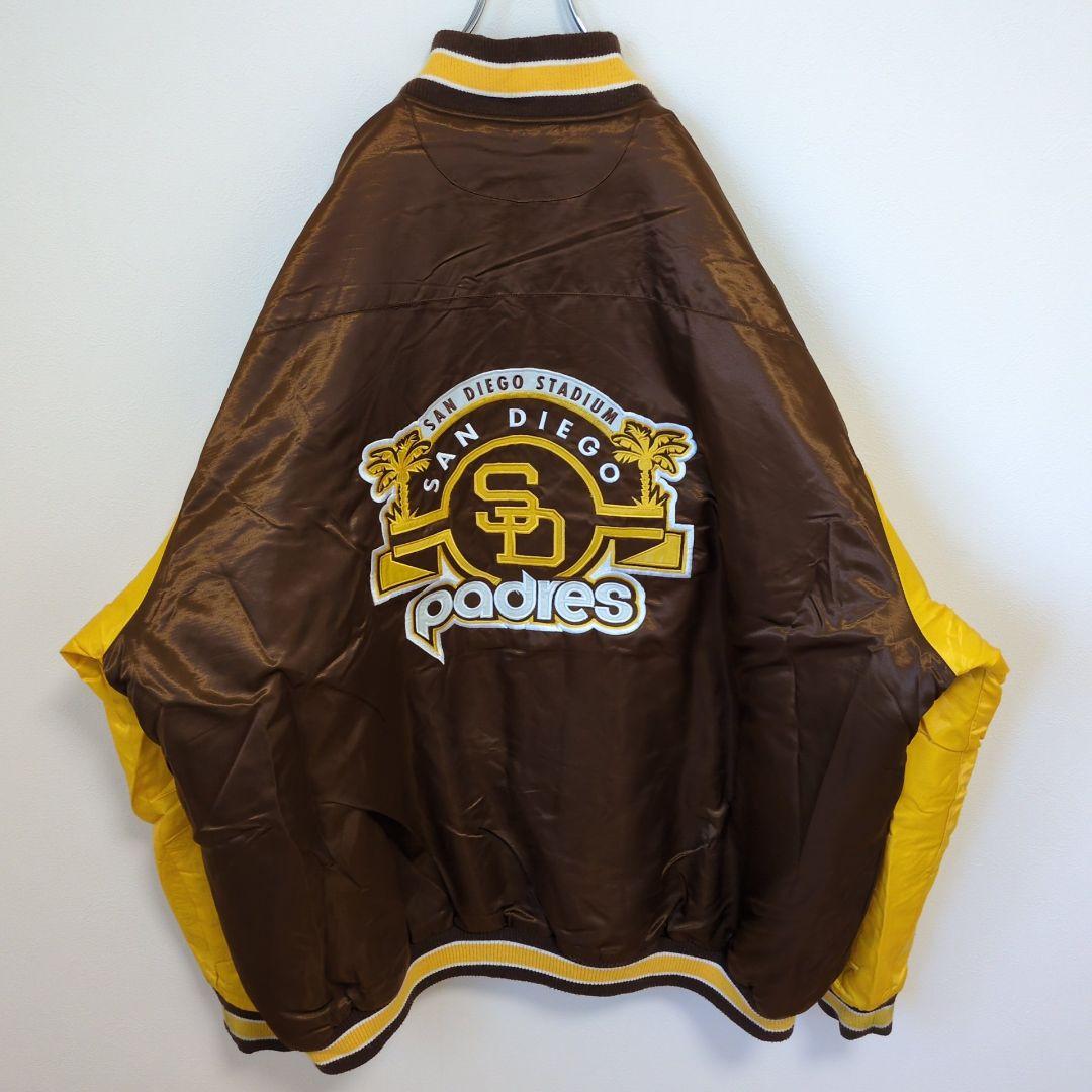 E130【US輸入】MLB　サンディエゴパドレス　スタジャン【メンズ3XL】