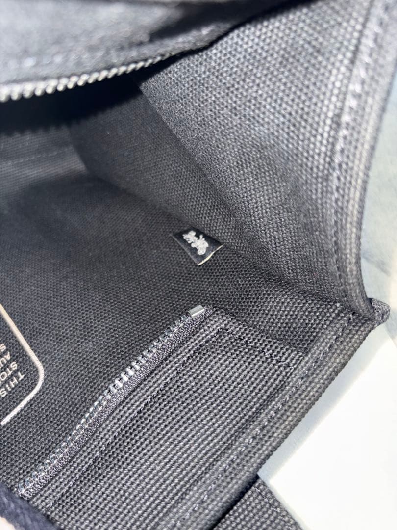 COACH コーチ ブラック カーゴトートバッグ ストラップ付き