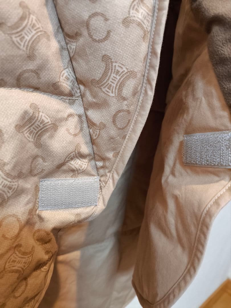 CELINE ダウンベスト　マカダム柄　西川産業　日本製