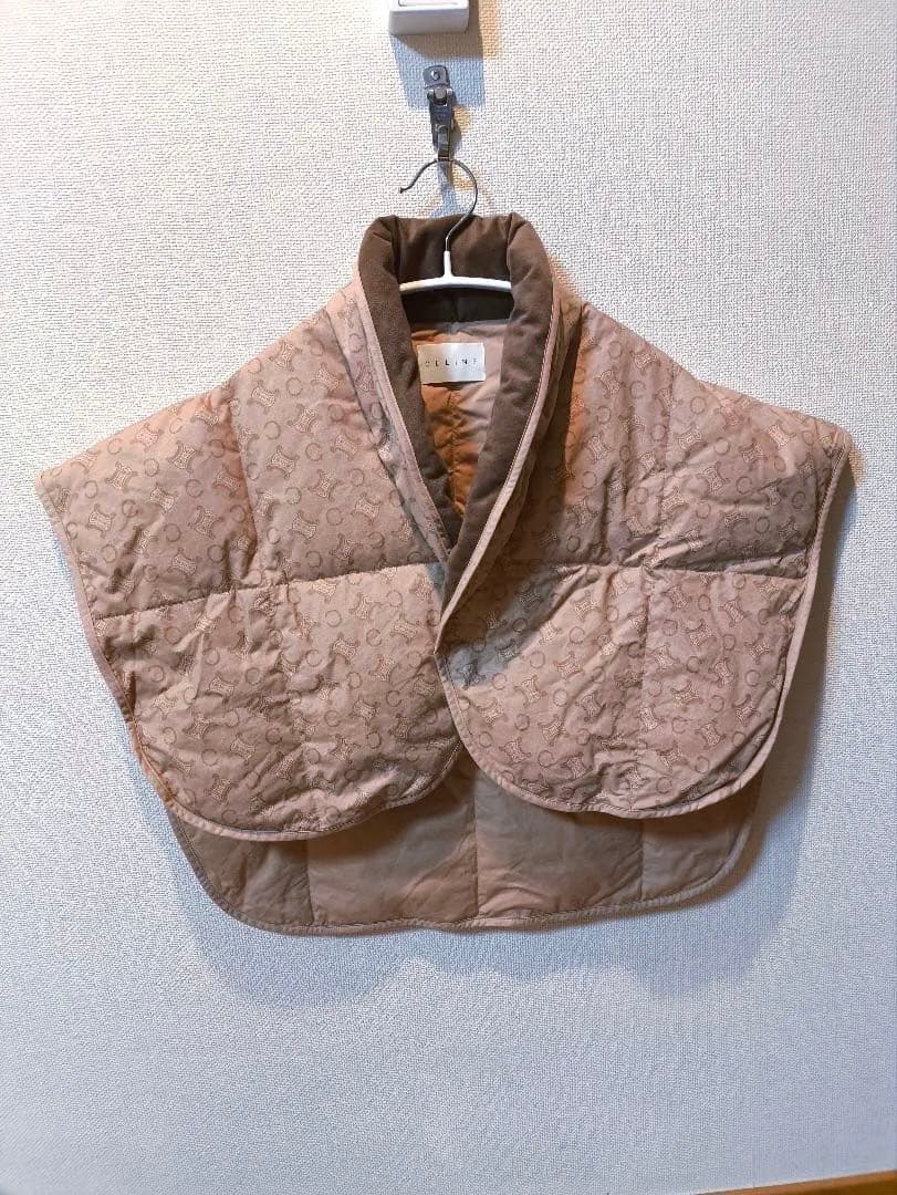 CELINE ダウンベスト　マカダム柄　西川産業　日本製