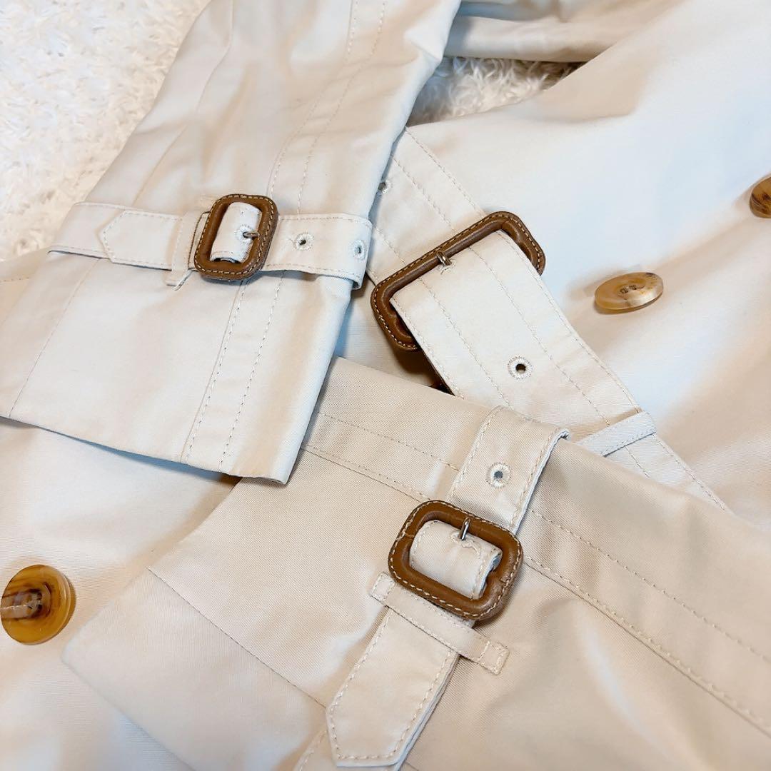 美品✨アクアスキュータム トレンチコート ブルーライナー サイズ8 ベージュ