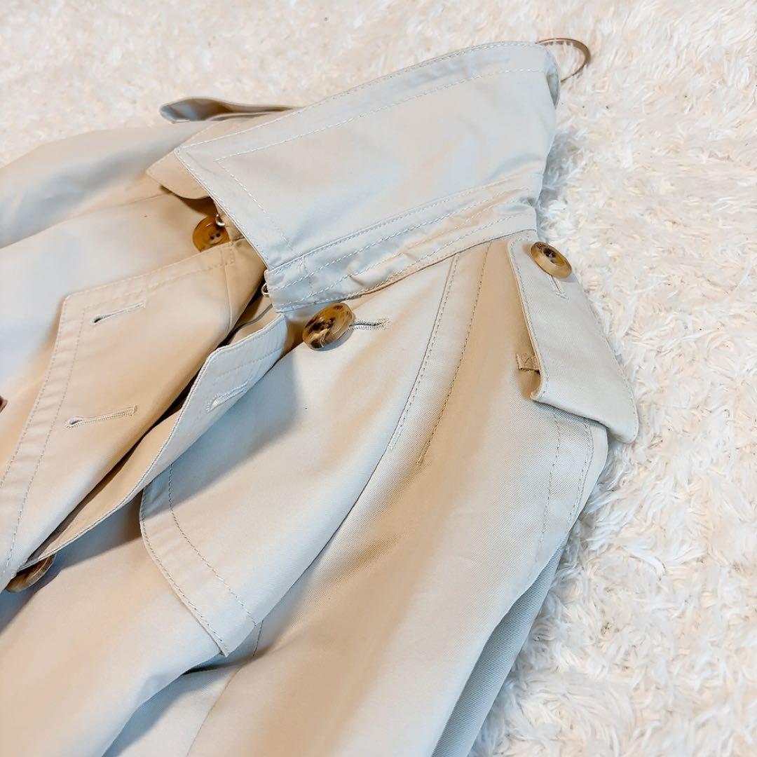 美品✨アクアスキュータム トレンチコート ブルーライナー サイズ8 ベージュ