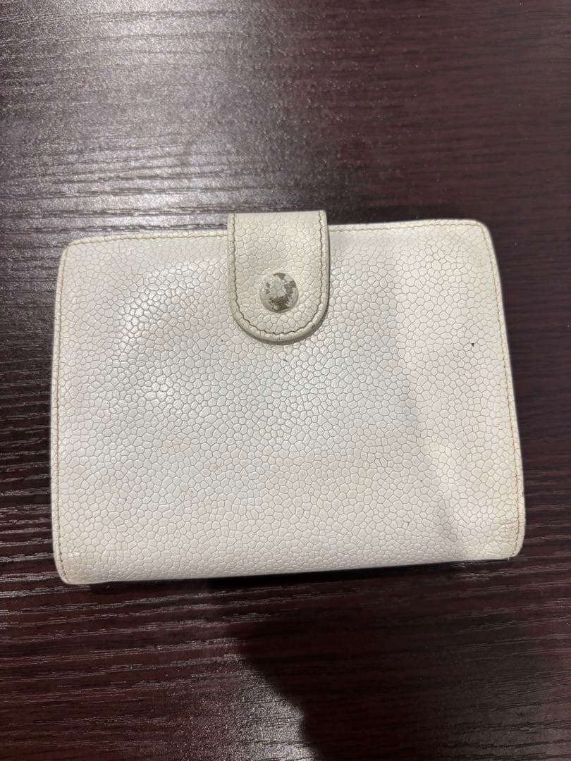 CHANEL ホワイト 二つ折り財布