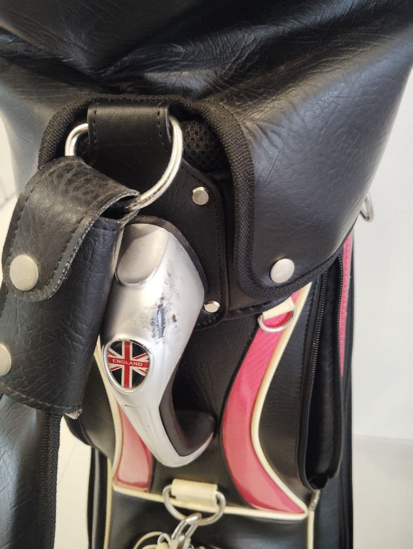 キャディバック　ゴルフバック　クラブケース　ゴルフ　ピンク　黒ゴルフ　アドミラル