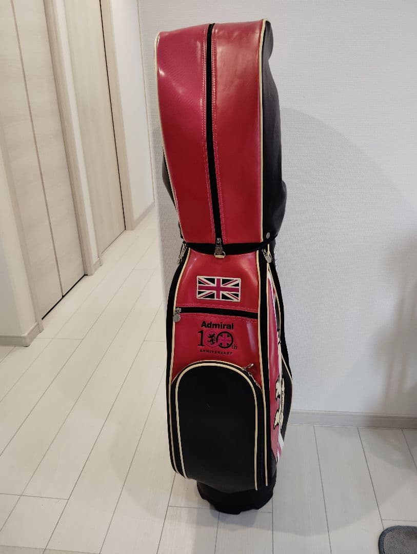 キャディバック　ゴルフバック　クラブケース　ゴルフ　ピンク　黒ゴルフ　アドミラル