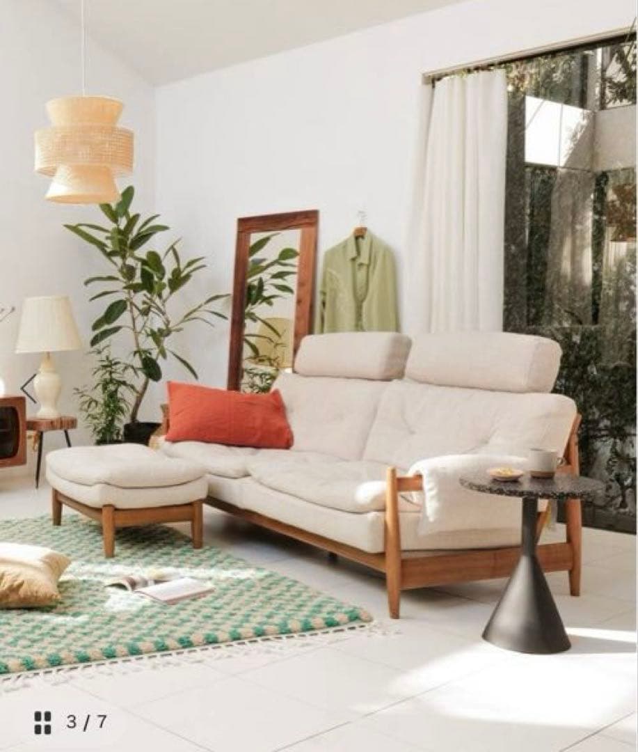 【LaForma】MELANO terrazzo black サイドテーブル