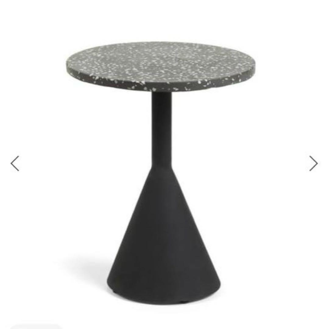 【LaForma】MELANO terrazzo black サイドテーブル