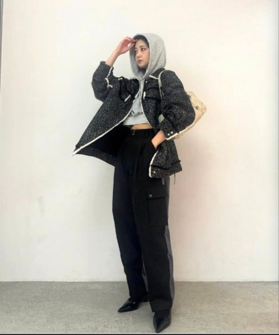 ジャケット・アウター 2025 OTONA MUSE FRINGE TWEED OVER JACKET