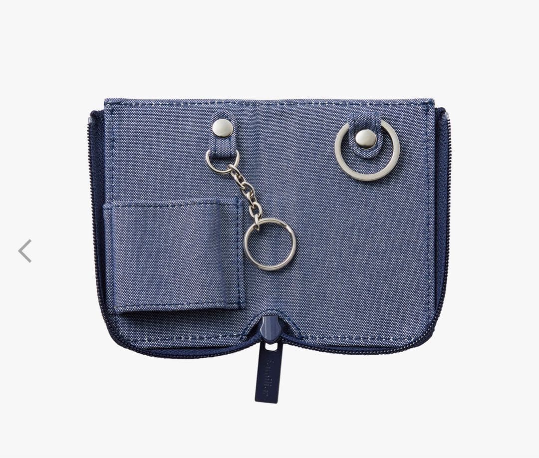 familiar ファミリア キーケース デニム ネイビー