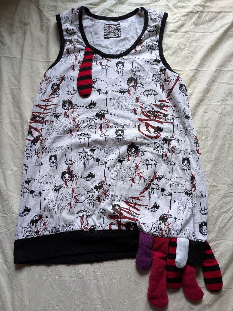 HANGRY & ANGRY タンクトップ 飾り付き