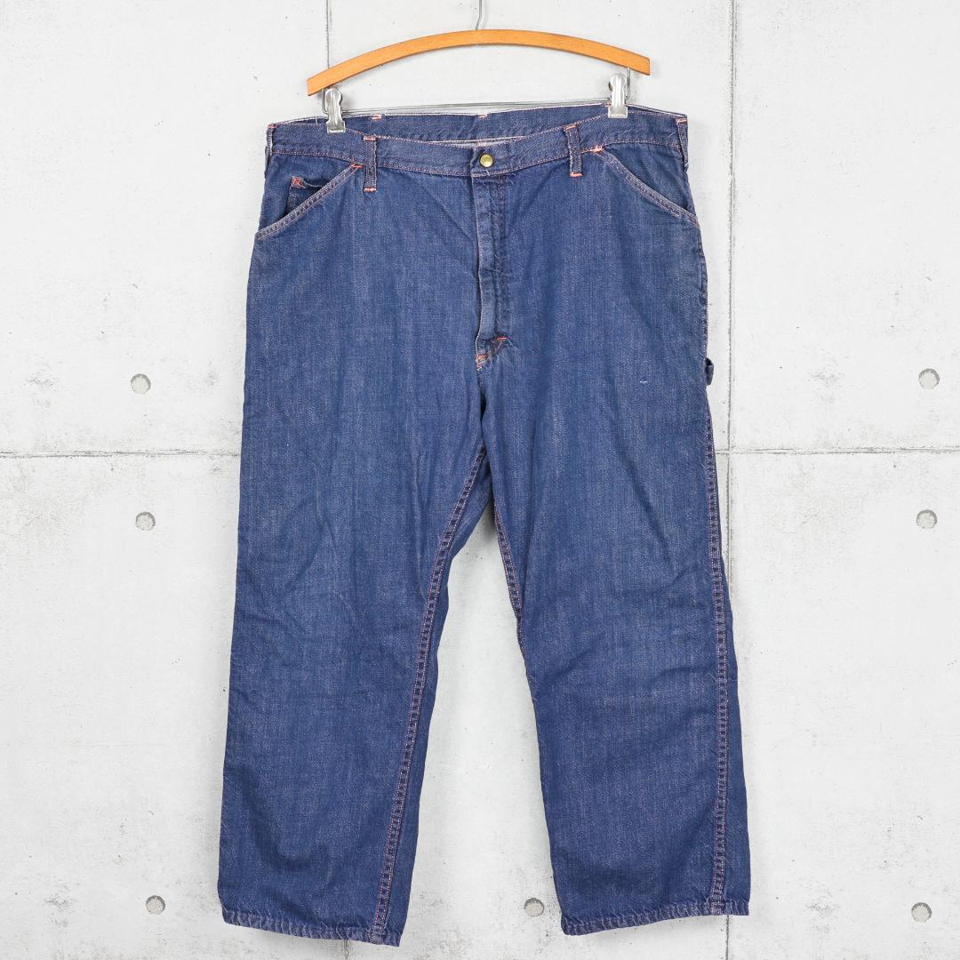 BIG SMITH 60-70's デニムペインターパンツ ブルー W38相当