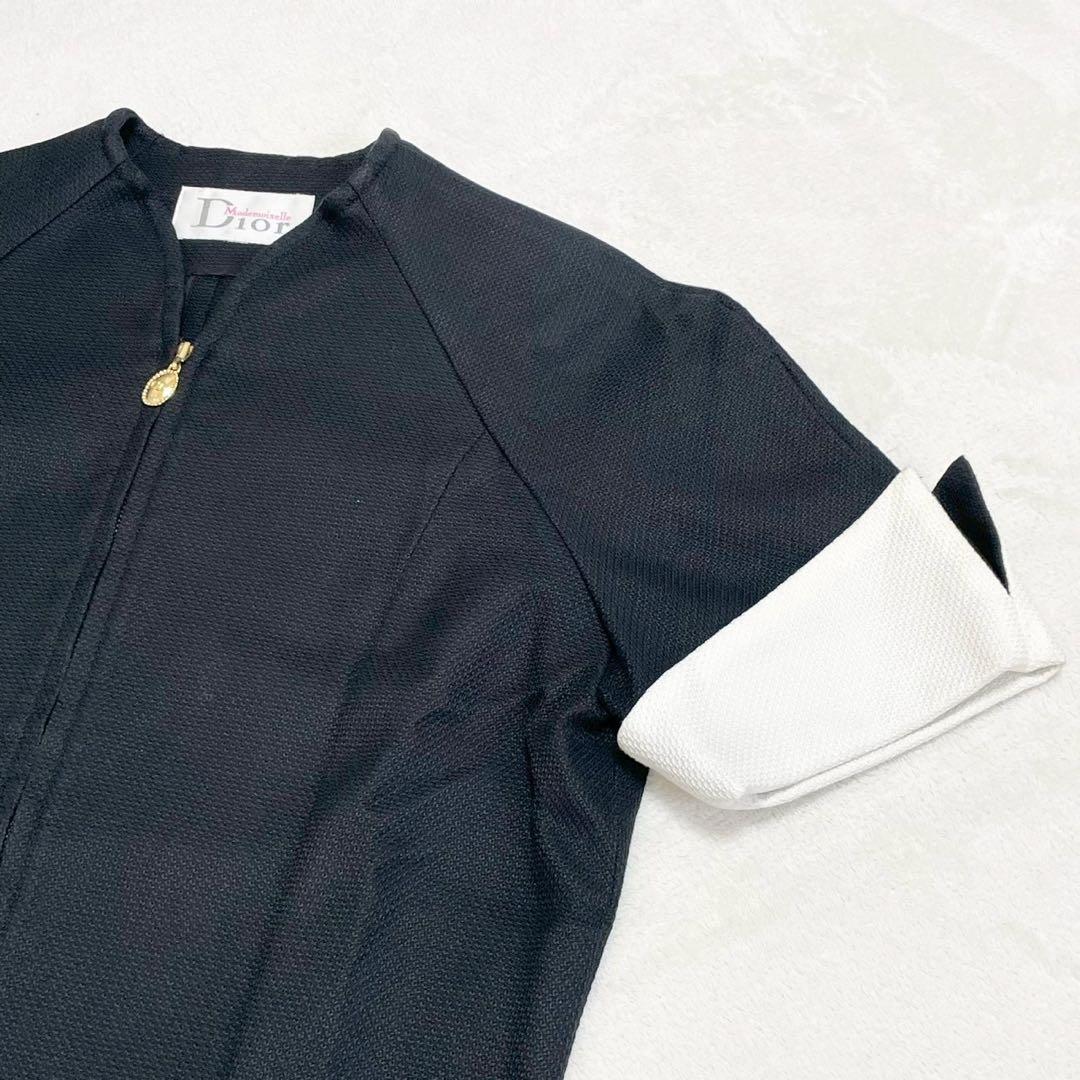 ★美品★ディオール　ワンピース　CDロゴ　ジップアップ　コットン