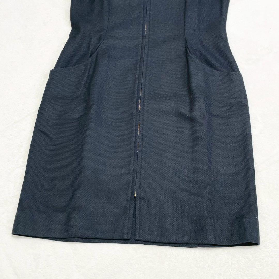 ★美品★ディオール　ワンピース　CDロゴ　ジップアップ　コットン