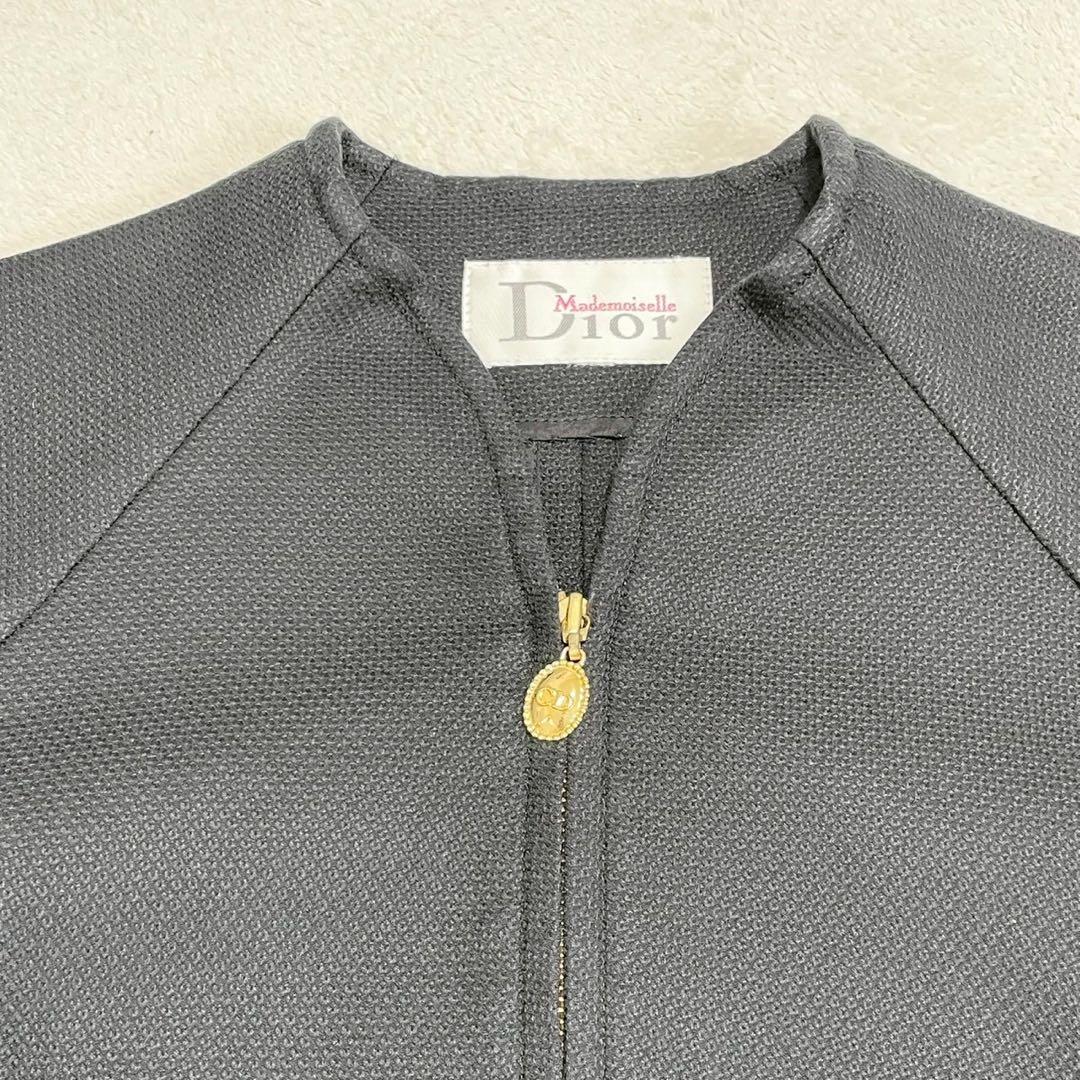 ★美品★ディオール　ワンピース　CDロゴ　ジップアップ　コットン