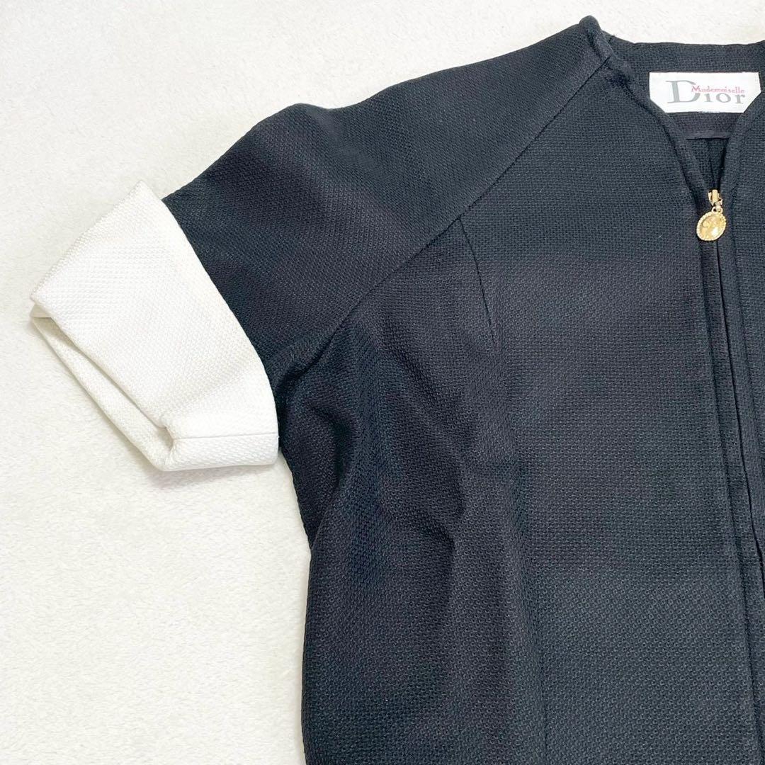 ★美品★ディオール　ワンピース　CDロゴ　ジップアップ　コットン