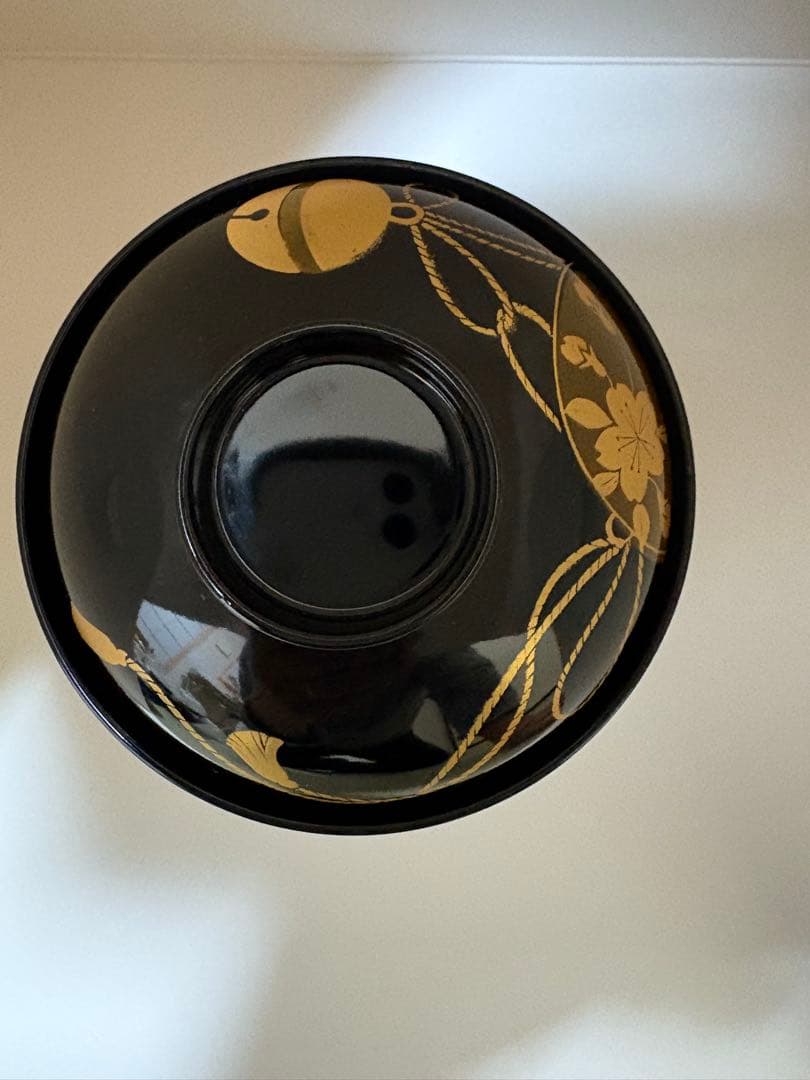 会津塗　会津漆器　金彩　蒔絵　汁椀　梨地鈴　5箱　25客　バラ1箱2980円