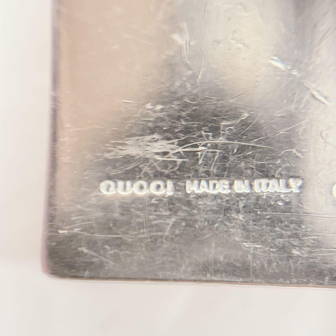 通利須ヶ利様　　GUCCI グッチ　マネークリップ　札はさみ　シルバー925