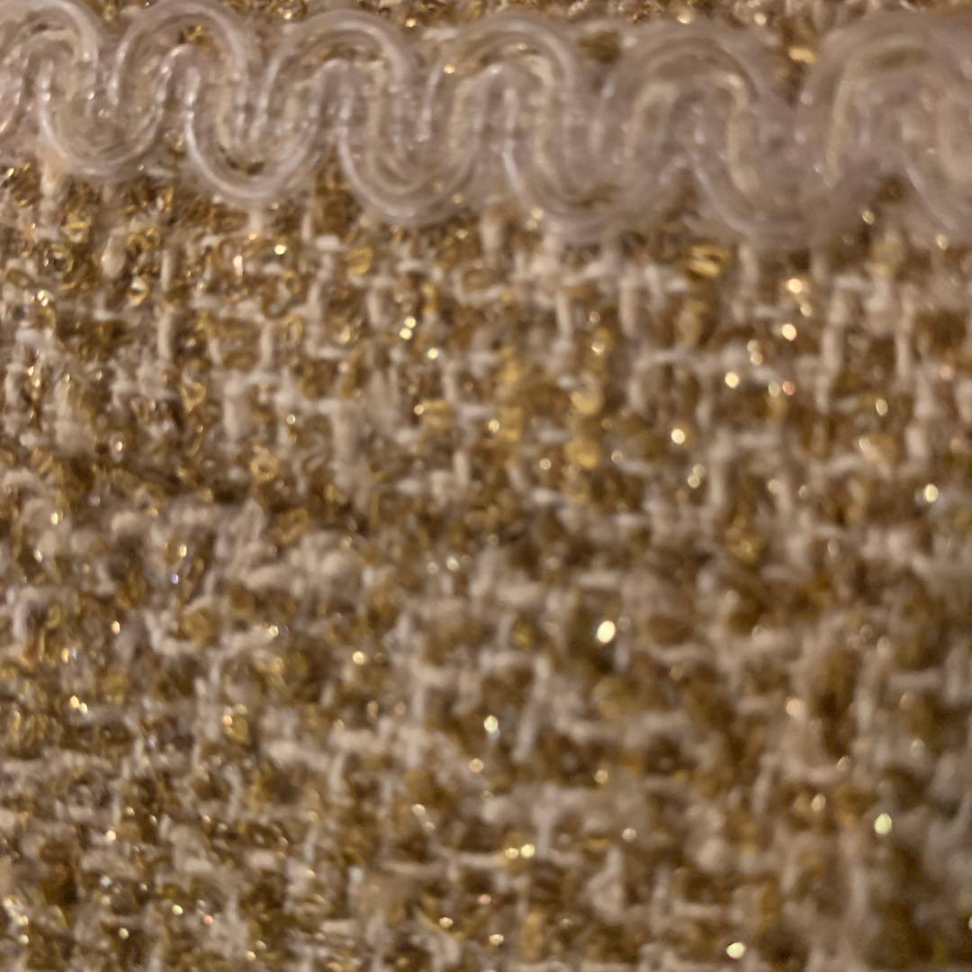 CHANEL 極上ツイード　ゴールド　ラメ　スカート