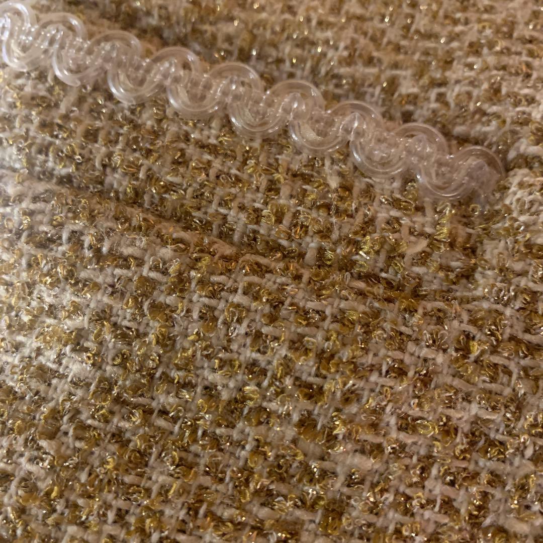 CHANEL 極上ツイード　ゴールド　ラメ　スカート