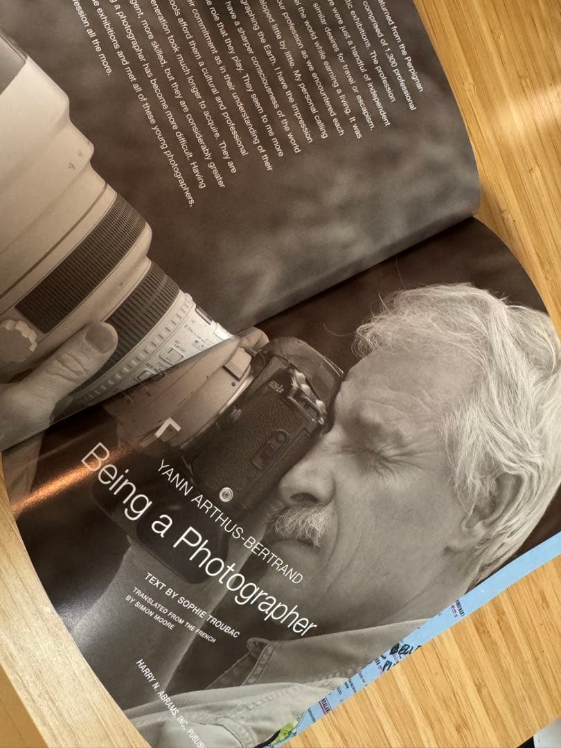 アート・デザイン・音楽 Yann ArthusBertrand Being a Photographer