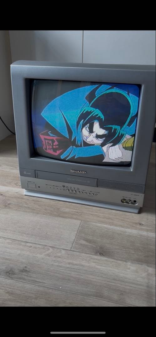 SHARPブラウン管テレビデオ　VT-14GH10 14インチ・リモコン　動作品