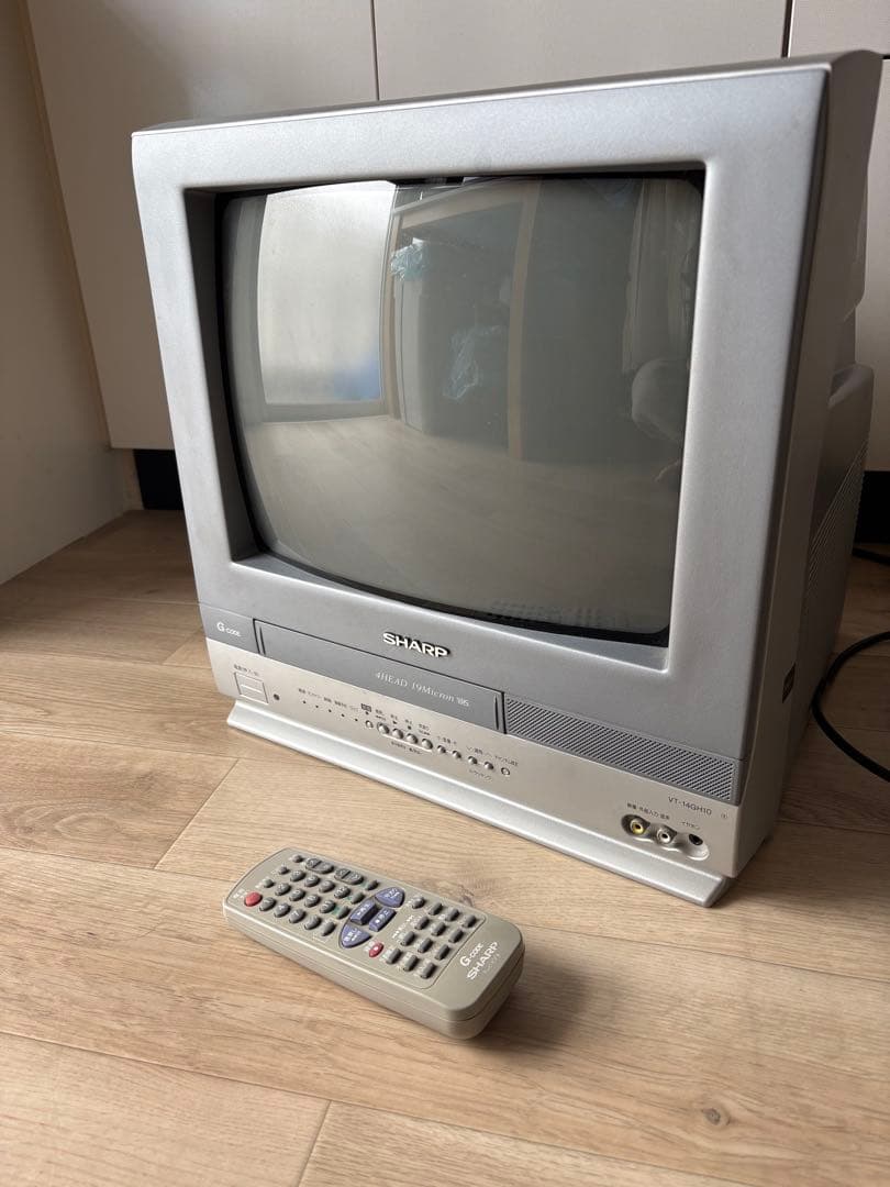 SHARPブラウン管テレビデオ　VT-14GH10 14インチ・リモコン　動作品