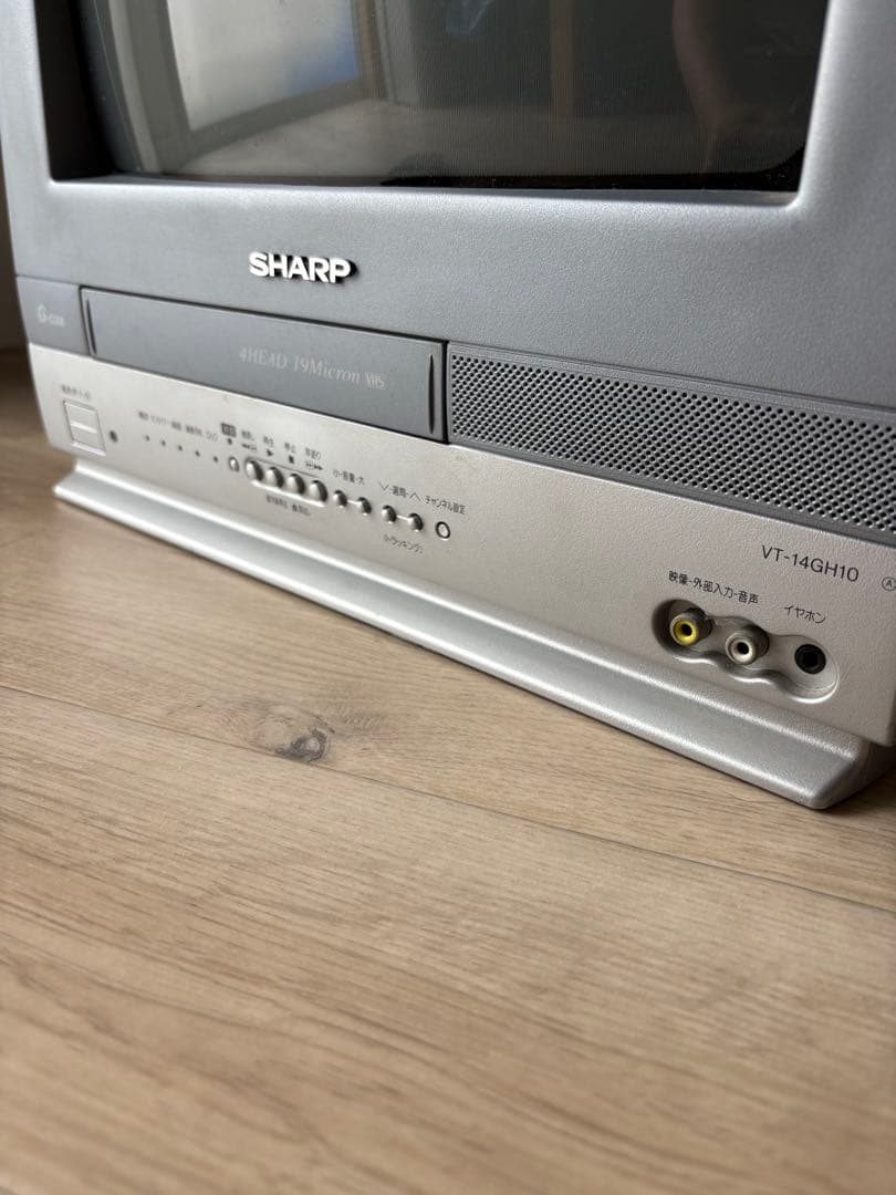 SHARPブラウン管テレビデオ　VT-14GH10 14インチ・リモコン　動作品