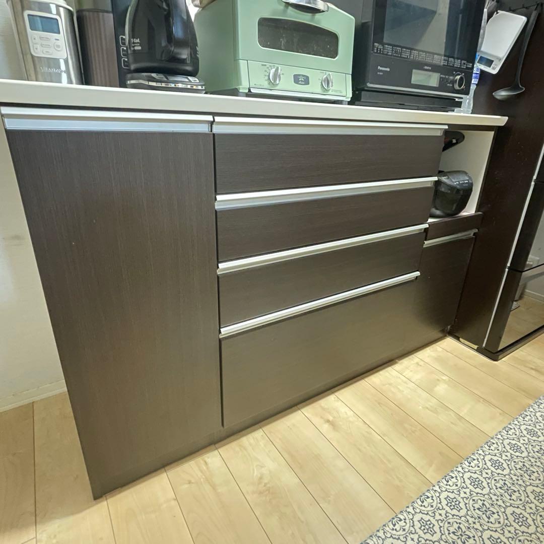 【最終値下げ】ニトリ ダークブラウン キッチンカウンター