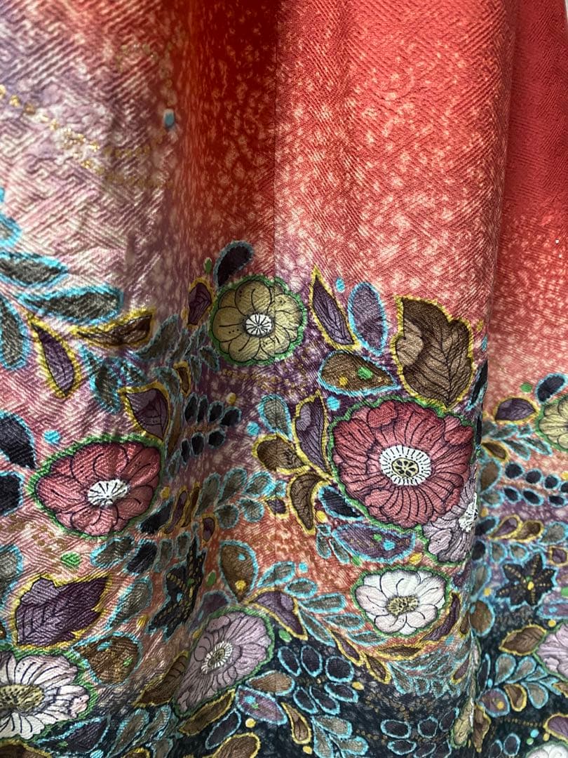 めい様　着物リメイクワンピース　オーダー ご確認用です。絞り辻ヶ花振り袖