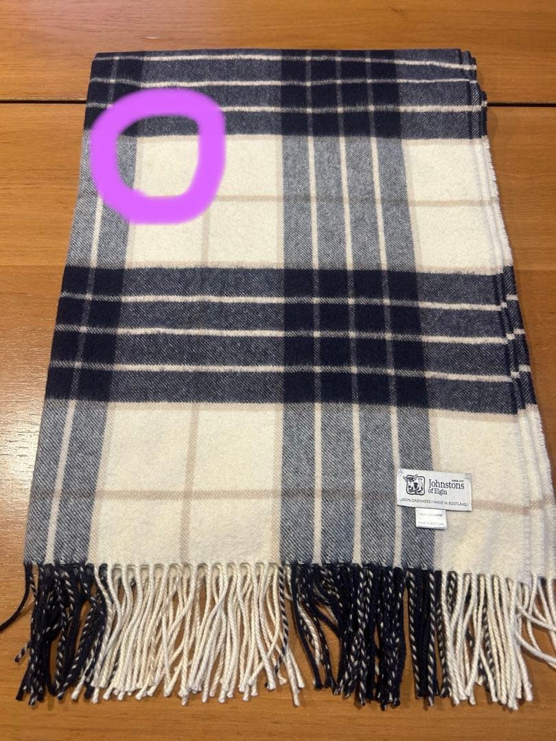 Johnstons of Elgin 100%カシミヤ 大判ストール