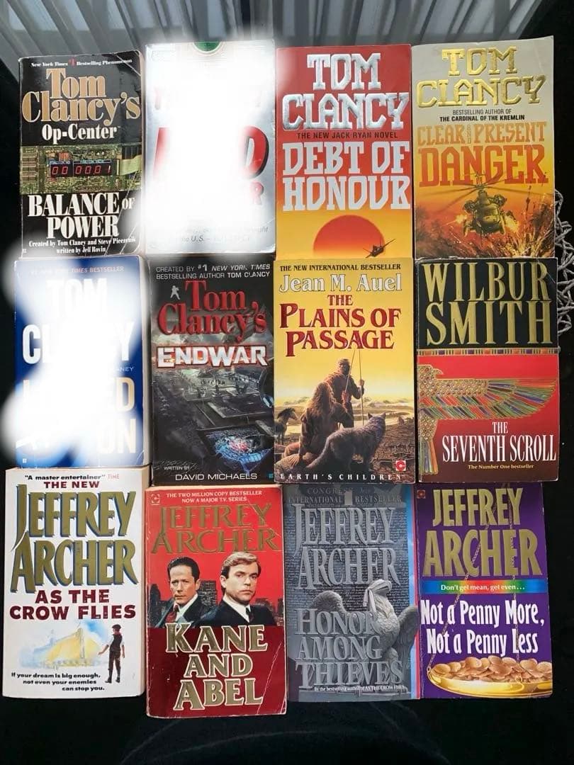 【10冊セット】Tom Clancy, Jeffrey Archer等名作の小説