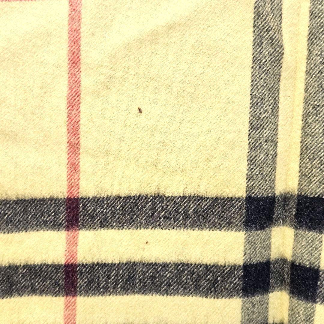 バーバリー マフラー ストール カシミア イエロー 黄色 チェック