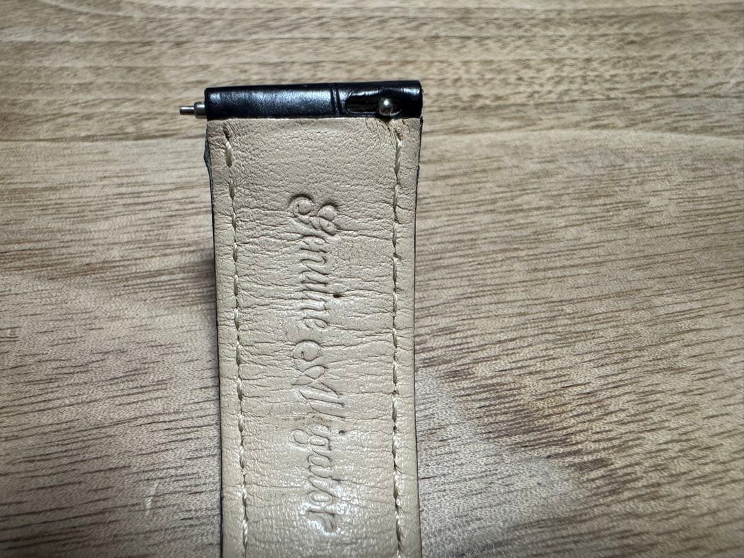 てんちょアリゲーター アドナラ カシス 時計ベルト ブラック 19-16