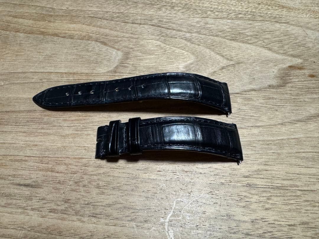 てんちょアリゲーター アドナラ カシス 時計ベルト ブラック 19-16