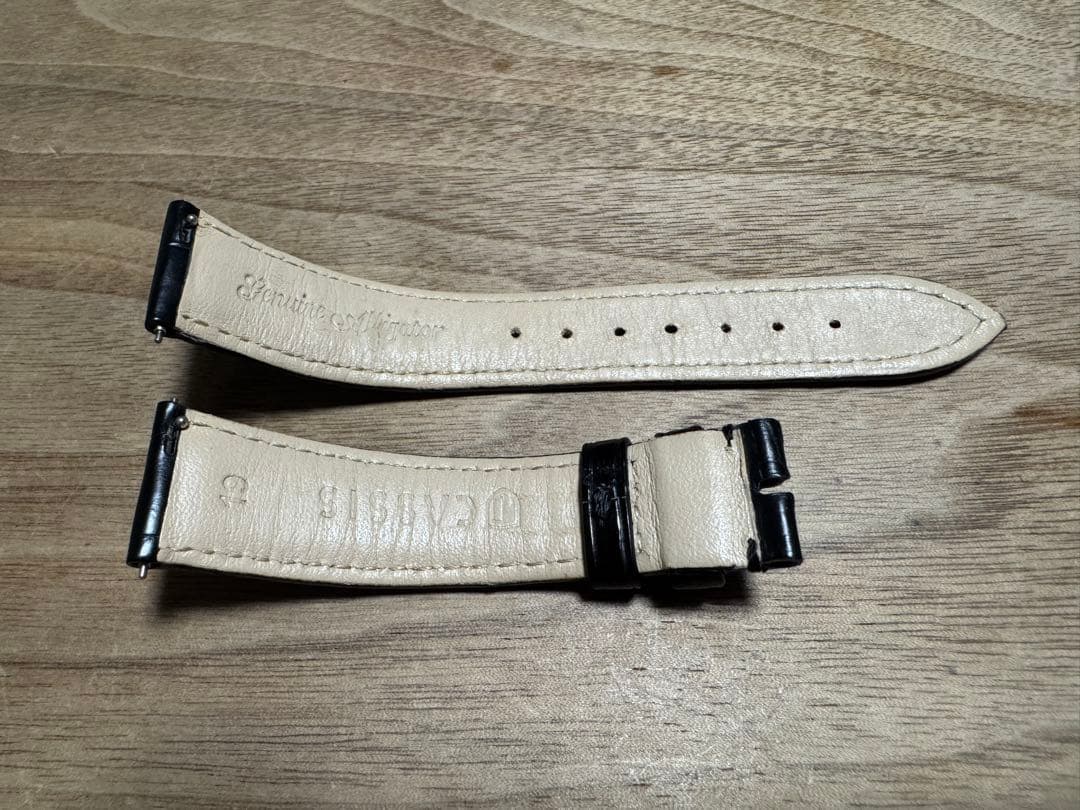 てんちょアリゲーター アドナラ カシス 時計ベルト ブラック 19-16