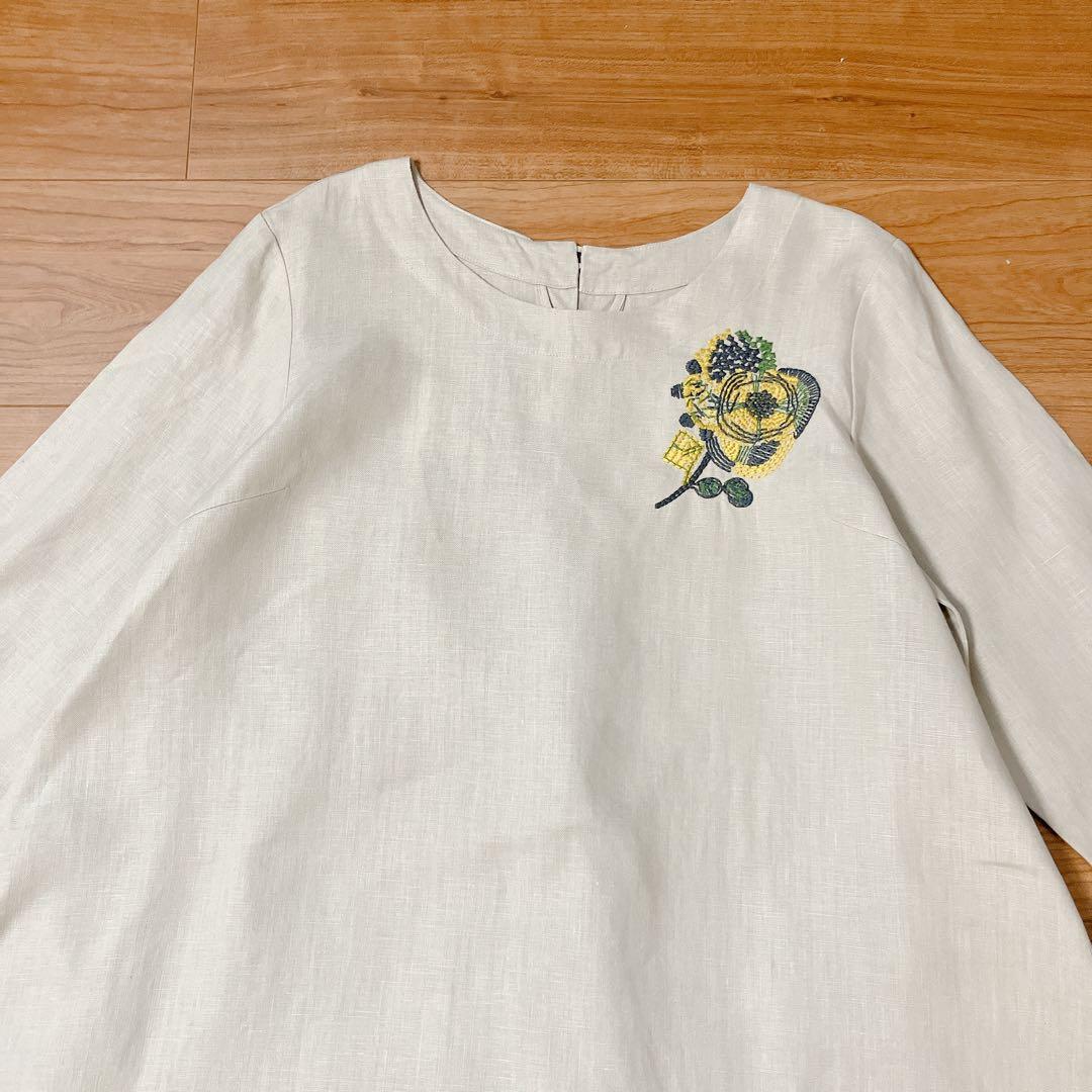 群言堂 根々　リネンワンピース 石見銀山生活文化研究所