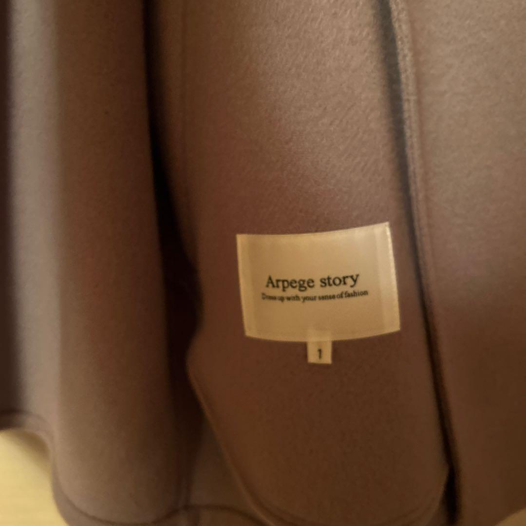 新品未使用　アルページュストーリー ミドル丈テーラーリバーコート　モカ　Sサイズ